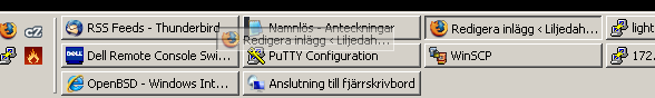 Taskbar Shuffler in action